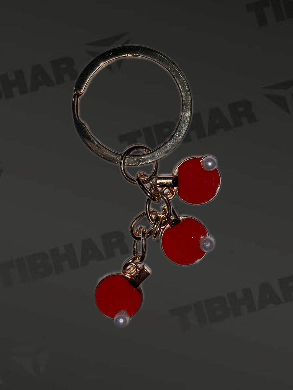 TIBHAR БРЕЛОК TIBHAR ДЛЯ КЛЮЧЕЙ TABLE TENNIS (ТРИ РАКЕТКИ)